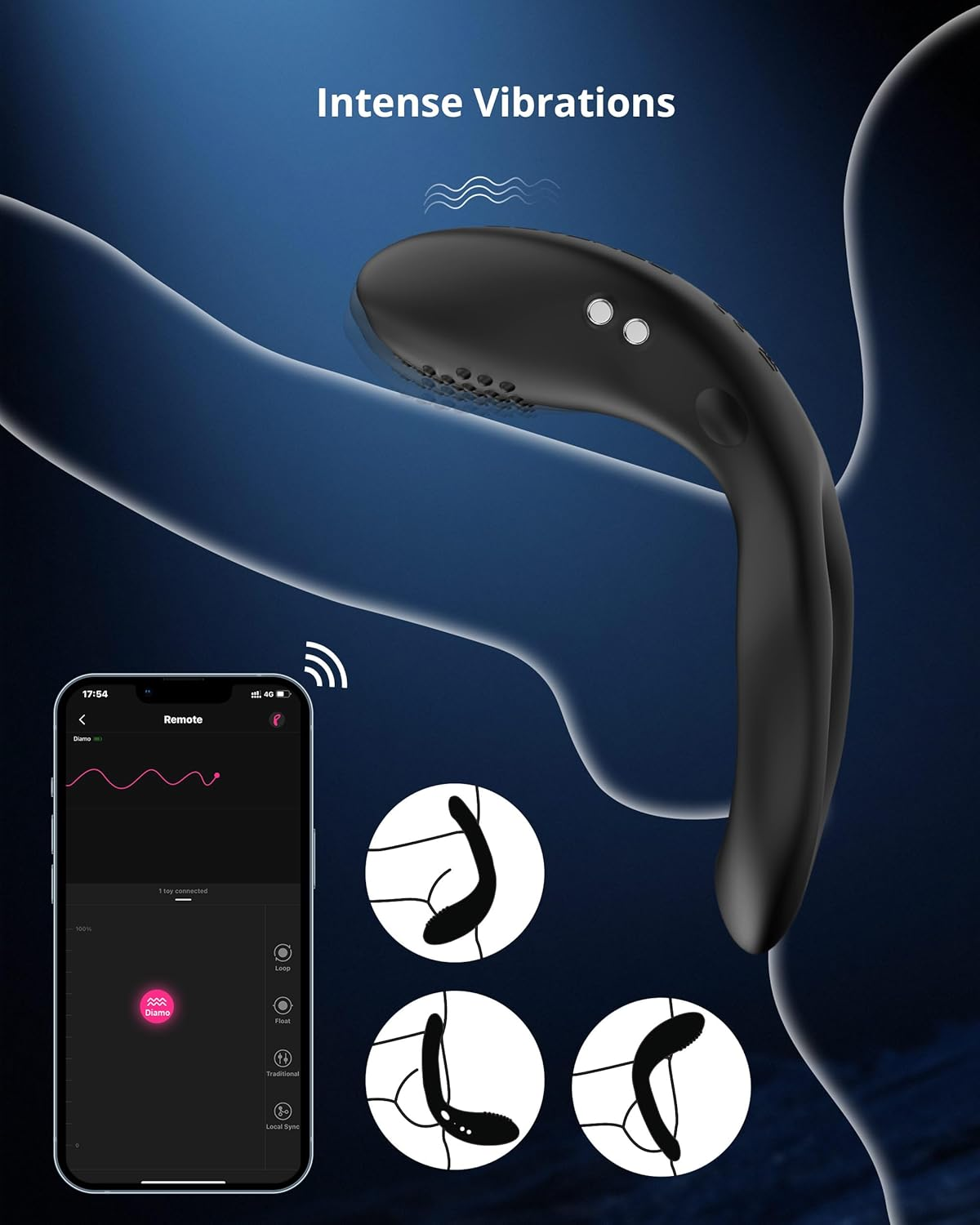 Ridge - App-Controlled Vibrating & Rotating Anal Beads